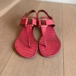 Tory Burch Alligator Sandals